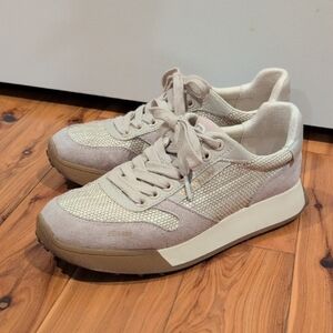Sam Edelmam Beige and Cream Sneakers 8.5